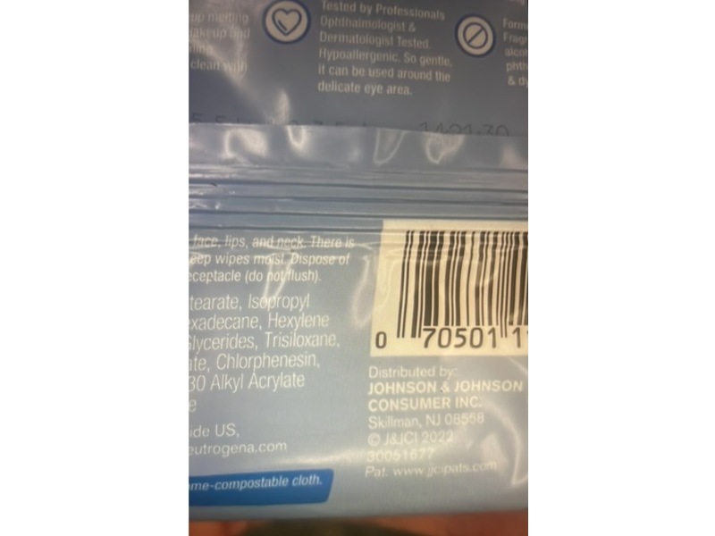 Neutrogena Makeup Remover Cleansing Towelette, 25 Count