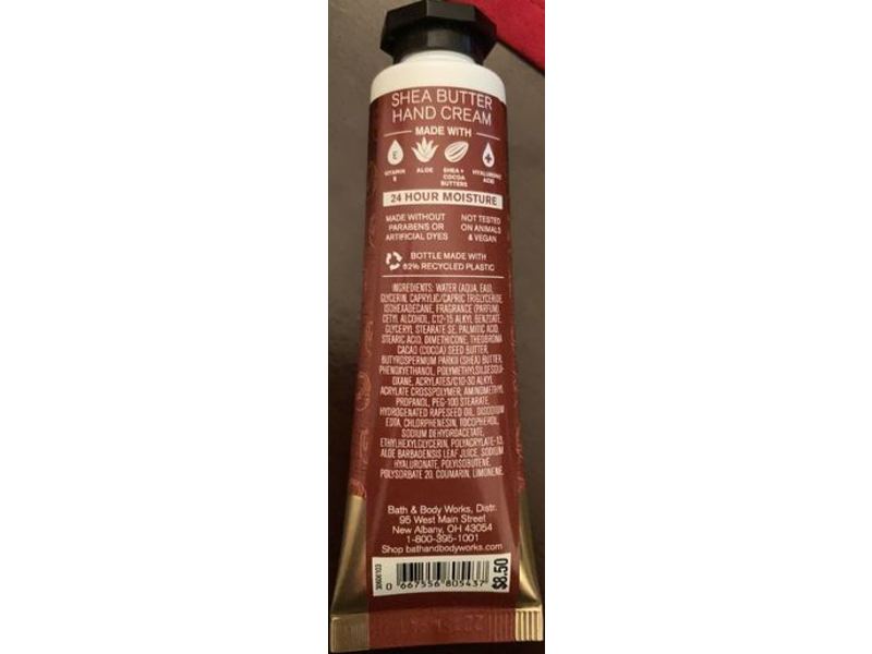 Bath & Body Works Shea Butter Hand Cream, White Coconut Caramel, 1 fl oz/29 mL