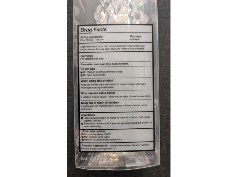 Rebels Refinery Hand Sanitizer, Japanese Peppermint, 2 fl oz/60 mL