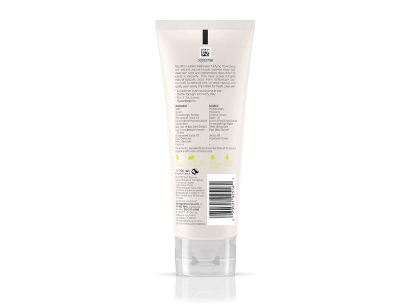 Neutrogena Naturals Purifying Pore Scrub, 4 fl oz/118 mL