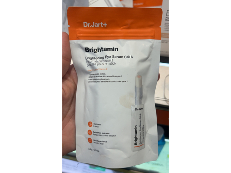 Dr. Jart+ Brightamin Brightening Eye Serum Stick, Vitamin C + Vitamin E, 0.12 oz/3.6 g