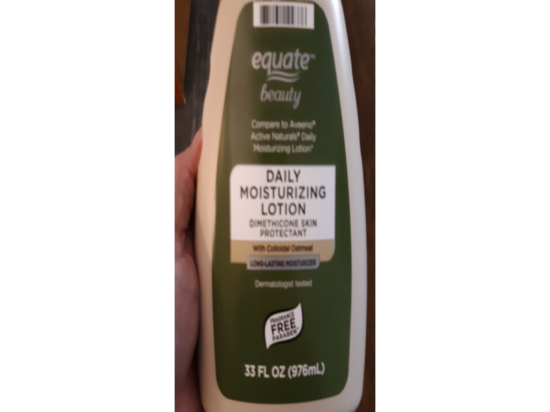 Equate Beauty Daily Moisturizing Lotion, Colloidal Oatmeal, 33 fl oz/976 mL