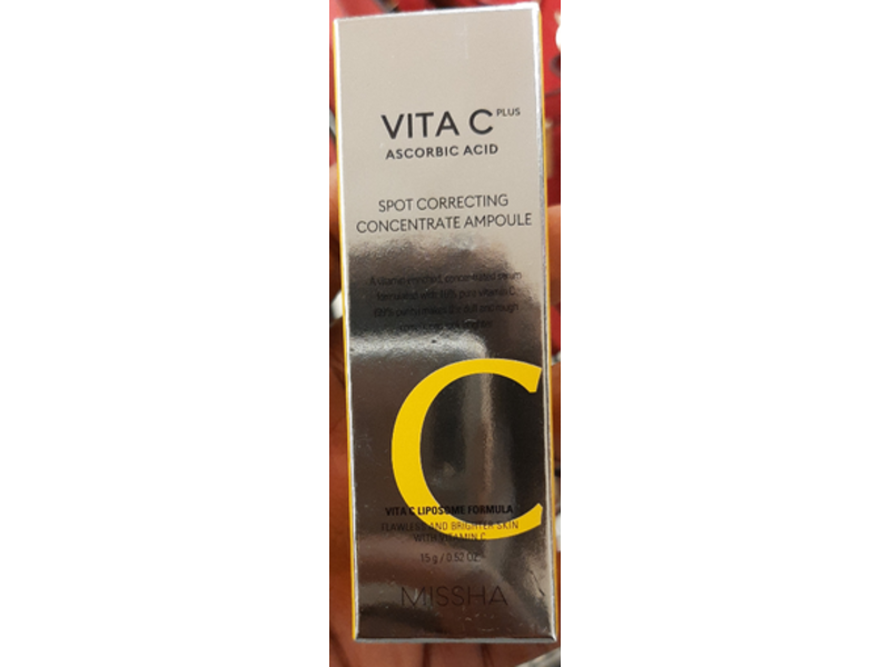 Missha Vita C Plus Spot Correcting Concentrate Ampoule, 0.52 fl oz/15 g