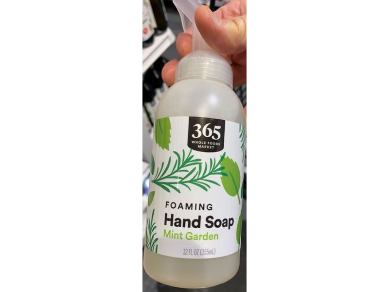 365 Whole Foods Market Foaming Hand Soap, Mint Garden, 12 fl oz/355 mL