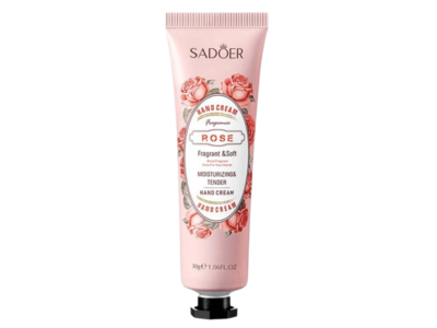 Sadoer Moisturizing & Tender Hand Cream, Rose, 1.06 oz/30 g