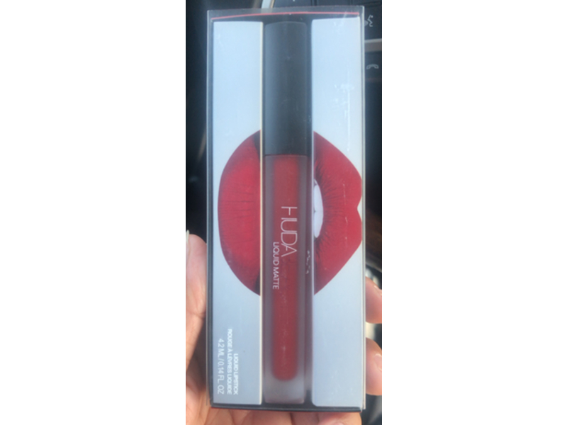 Huda Beauty Matte Liquid Lipstick, Miss America, 0.14 fl oz/4.2 mL