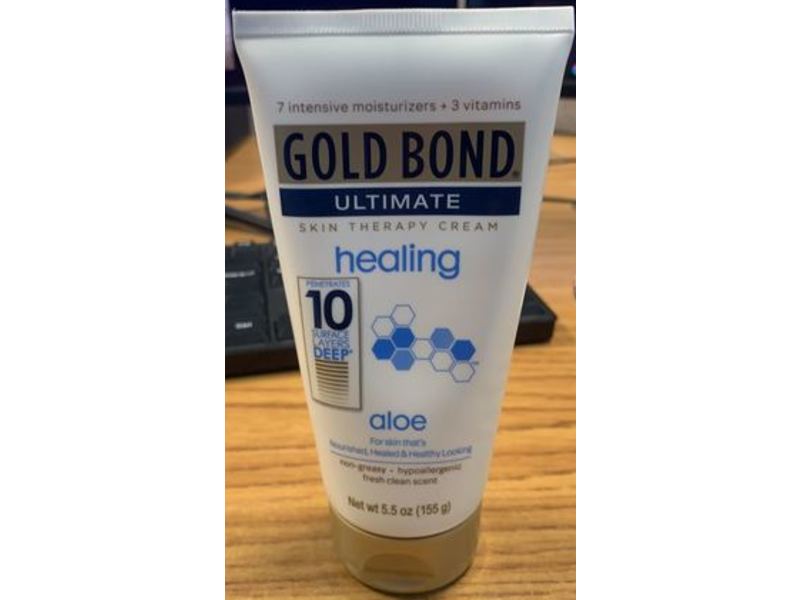 Gold Bond Ultimate Skin Therapy Cream, Healing, Aloe, 5.5 oz/155 g