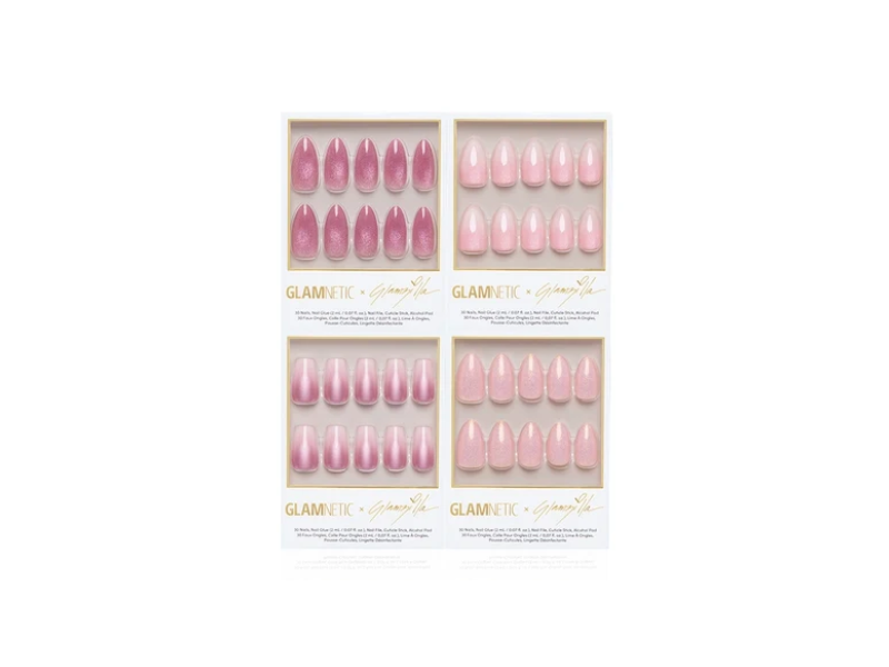 Glamnetic Press-On Nail Set, Chronically Pink, 30 Count