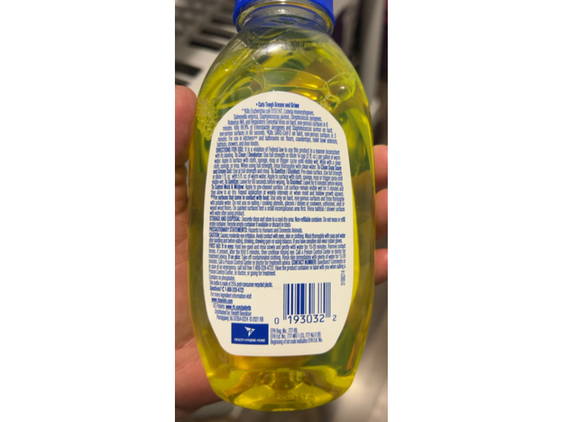 Lysol Clean & Fresh Multi Surface Cleaner, Sparkling Lemon & Sunflower Essence, 10.75 fl oz/317 mL