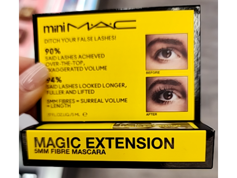 M.A.C Magic Extension Fibre Mascara, Extensive Black, 0.17 fl oz/5 mL