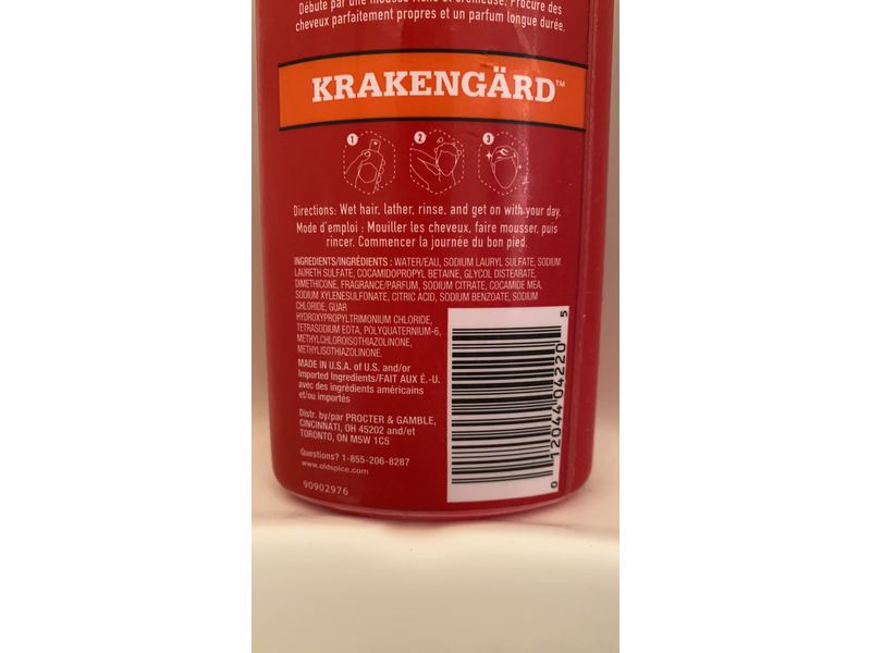 Old Spice Krakengard 2 in 1 Shampoo and Conditioner, 12 fl oz/355 mL