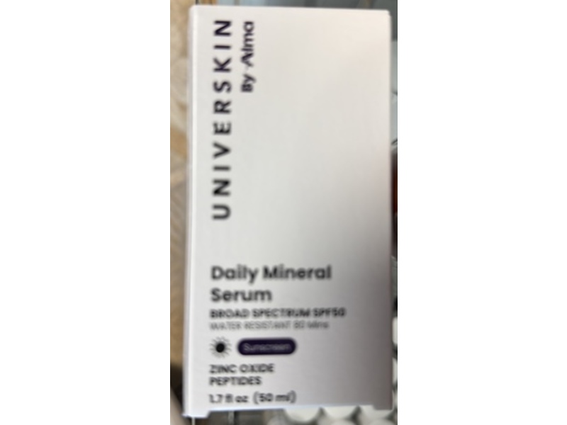 Universkin Daily Mineral Serum Sunscreen, SPF 50, 1.7 fl oz/50 mL