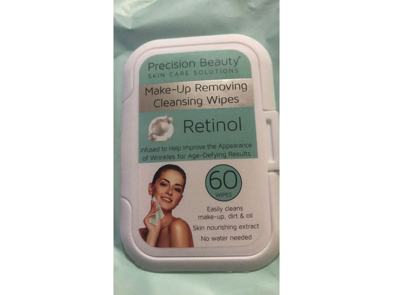 Precision Beauty Make Up Removing Cleansing Wipes, 60 Counts, Pack of 2