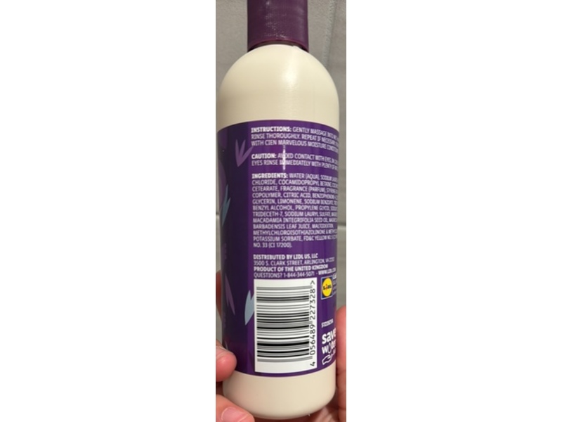Cien Marvelous Moisture Shampoo, Macadamia Nut Oil & Aloe Vera, 10.1 fl oz/300 mL
