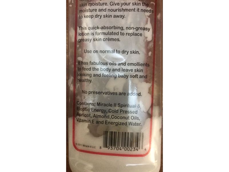 Miracle II 100% Natural Skin Moisturizer 8 Oz (Miracle 2)