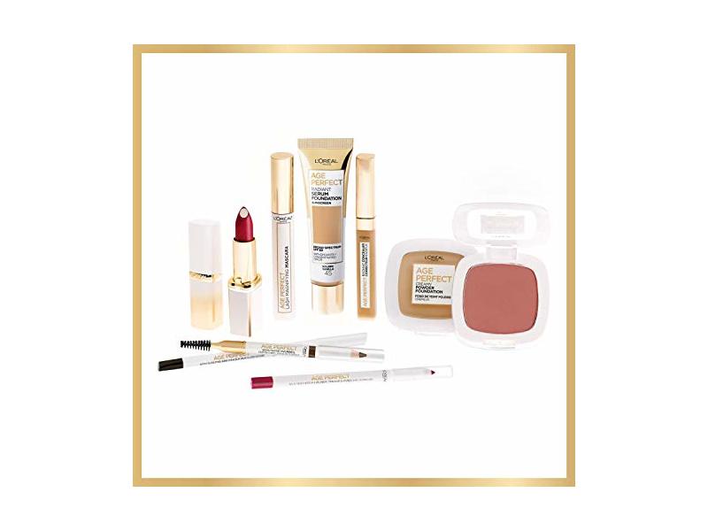 L'Oreal Paris Age Perfect Satin Lipstick, 206 Vibrant Fuchsia, 0.13 oz