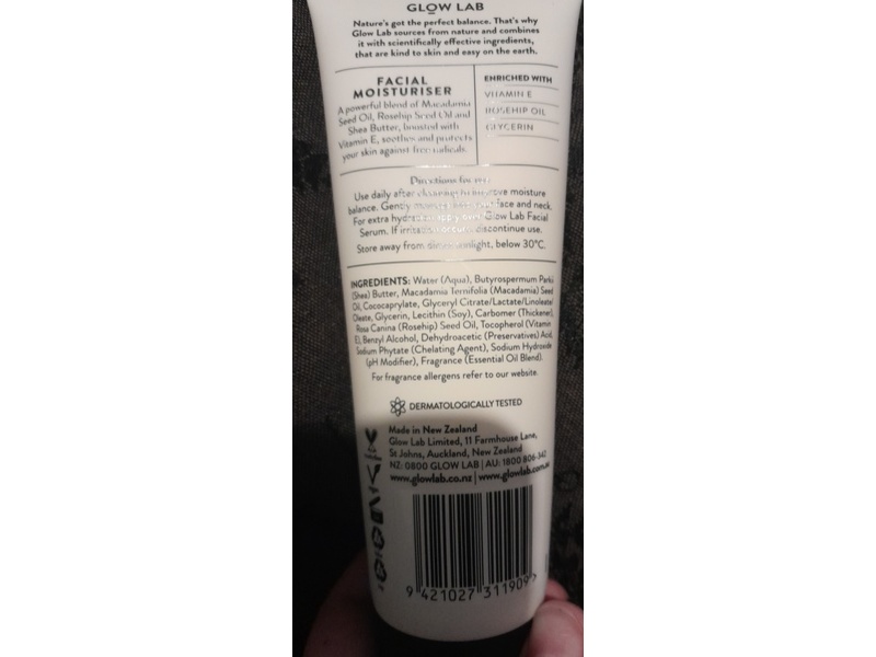 Glow Lab Facial Moisturiser, 3.38 fl oz/100 mL