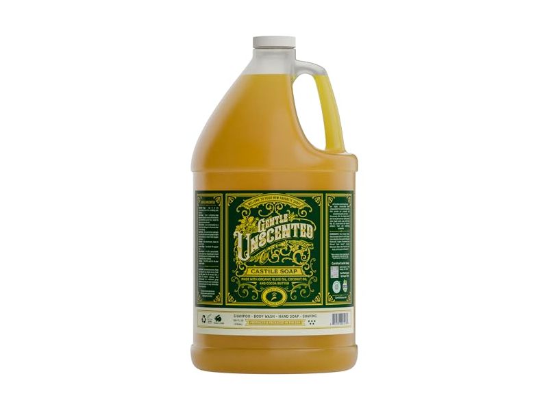 Carolina Castile Soap Gentle, Unscented, 128 fl oz/3785 mL
