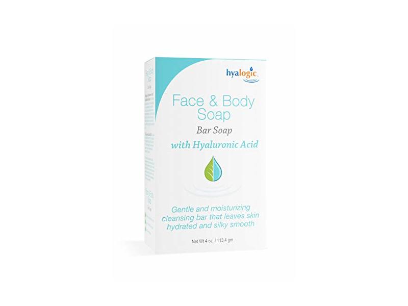 Hyalogic Face & Body Soap with Hyaluronic Acid Bar Soap 4.0 Ounce