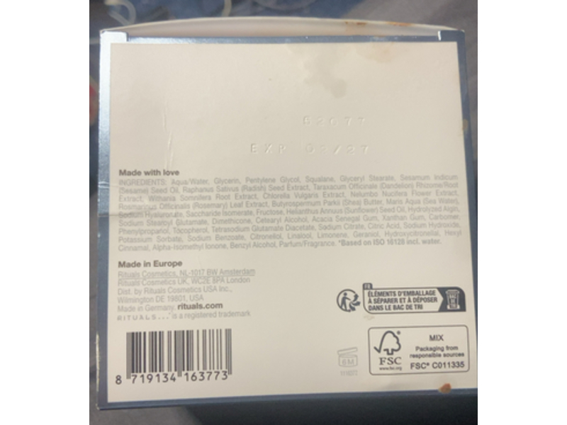 The Rituals Of Namaste 24H Hydrating Gel Cream, 1.7 fl oz/50 mL