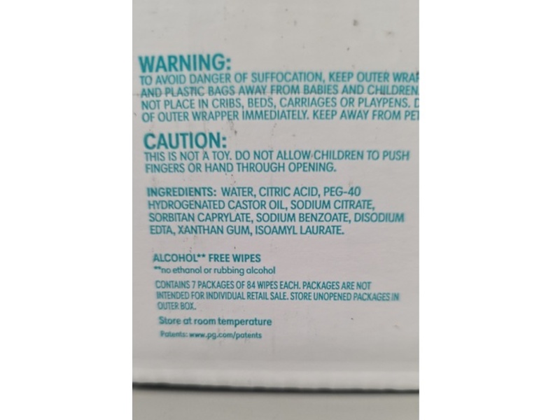 Pampers Baby Wipes, 588 Count