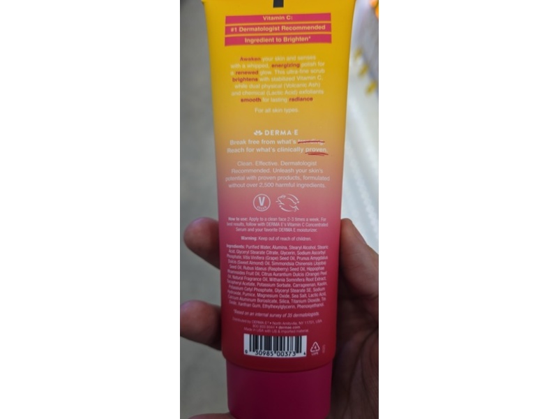 Derma E Whipped Radiance Polish, Vitamin C, 4 oz/113 g