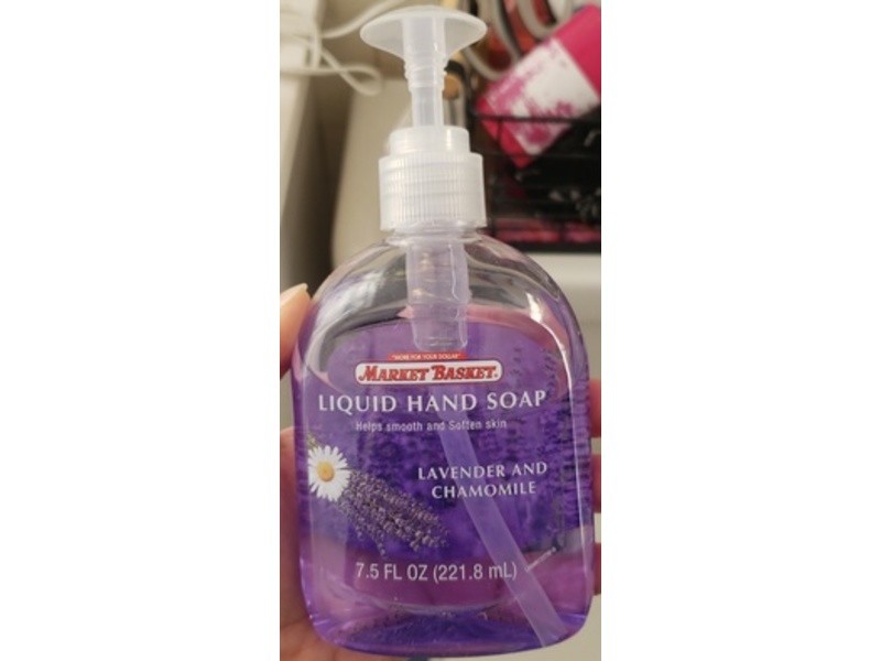 Market Basket Liquid Hand Soap, Lavender & Chamomile, 7.5 fl oz/221.8 mL