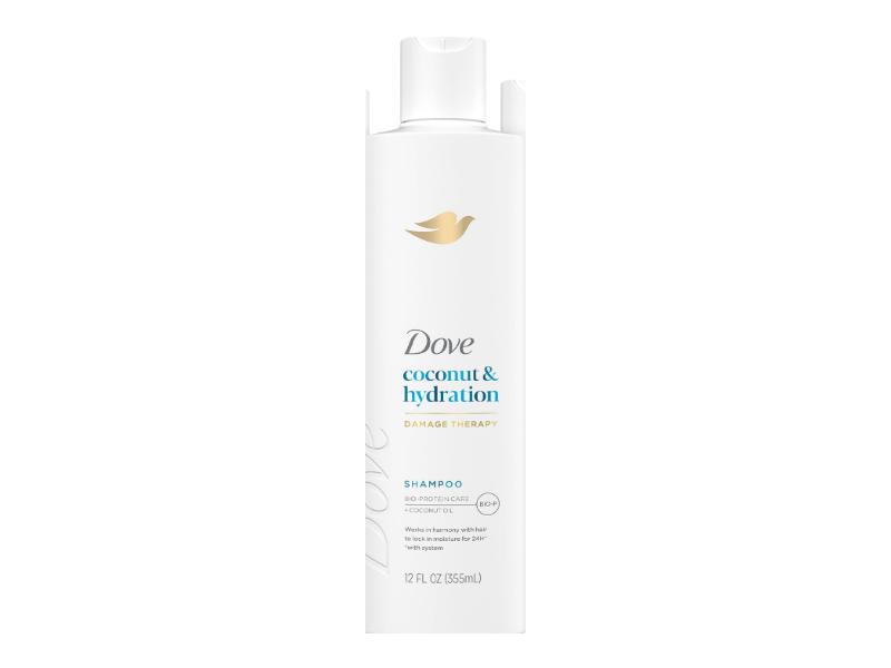 Dove Dry Therapy Shampoo, Coconut & Hydration, 12 fl oz/355 mL, Pack Of 6
