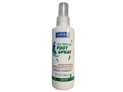 Lucky Super Soft Foot Spray, Tea Tree Oil, 4 fl oz/118 mL