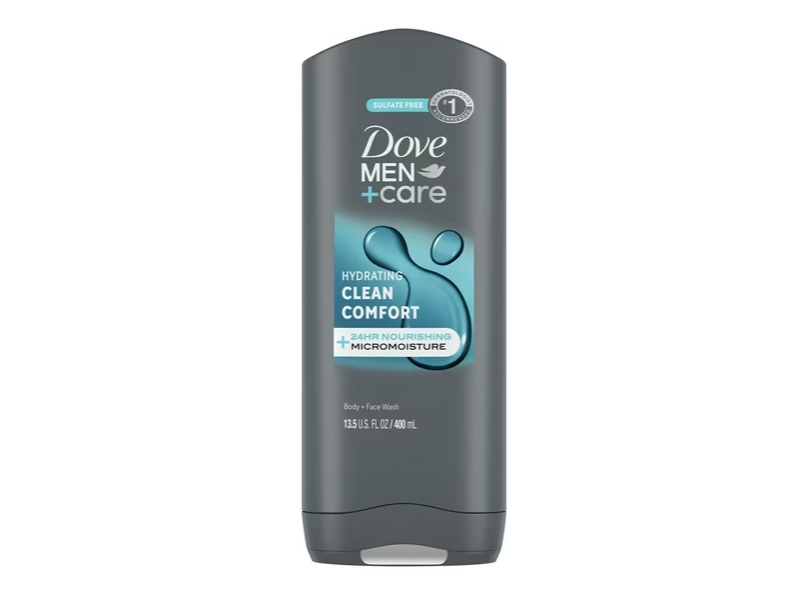 Dove Men +Care Hydrating Body & Face Wash, Clean Comfort, 13.5 fl oz/400 mL