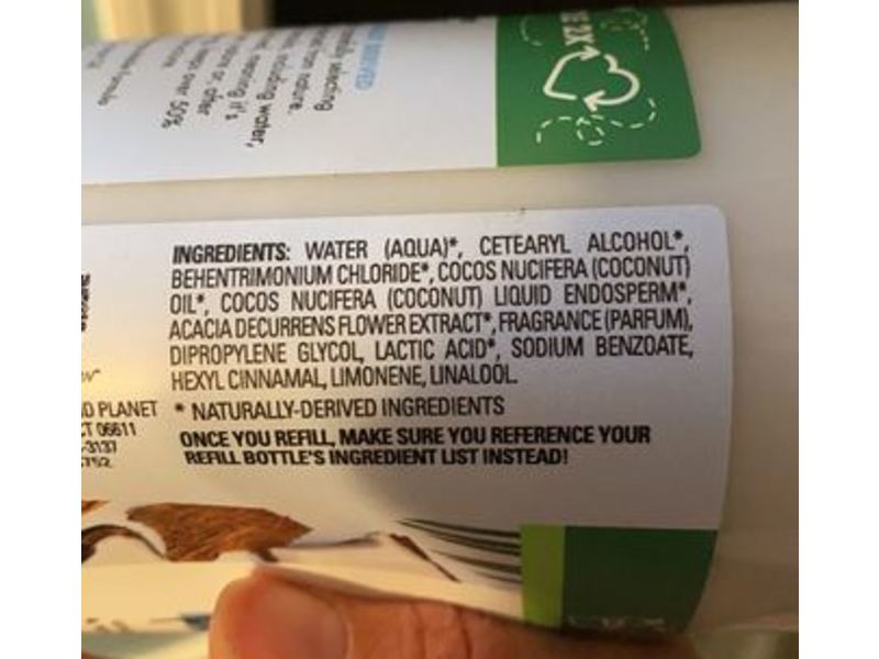 Love Beauty & Planet Volume & Bounty Conditioner, Coconut Water & Mimosa Flower, 32.3 fl oz/955 mL