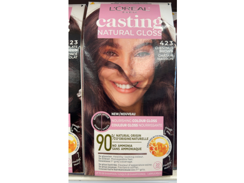 L'oreal Paris Casting Natural Gloss Color, 423 Brown Noisette