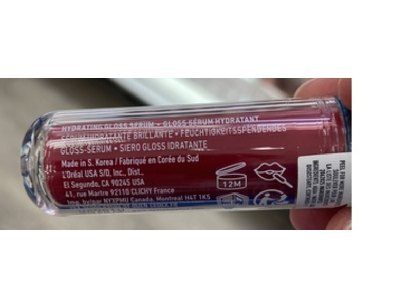 NYX Professional Makeup Lip IV Hydrating Glossy Lip Stain, Berry Thirsty, 0.16 fl oz/5 mL