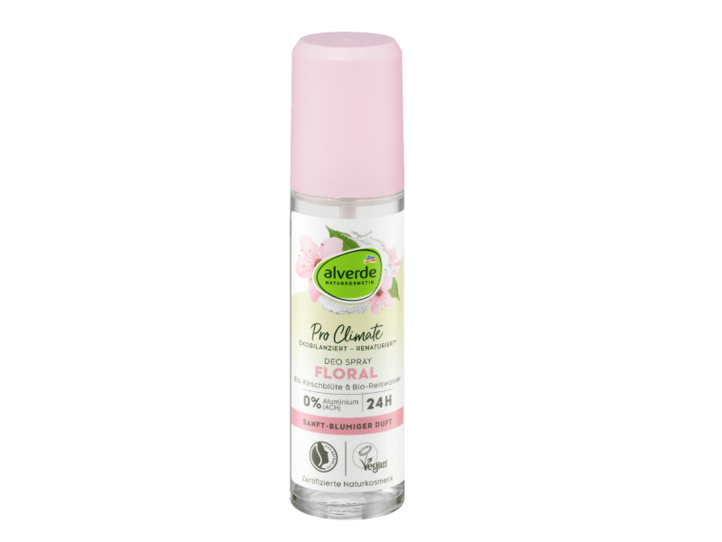 Alverde Pro Climate Deo Spray, Floral, 75 mL