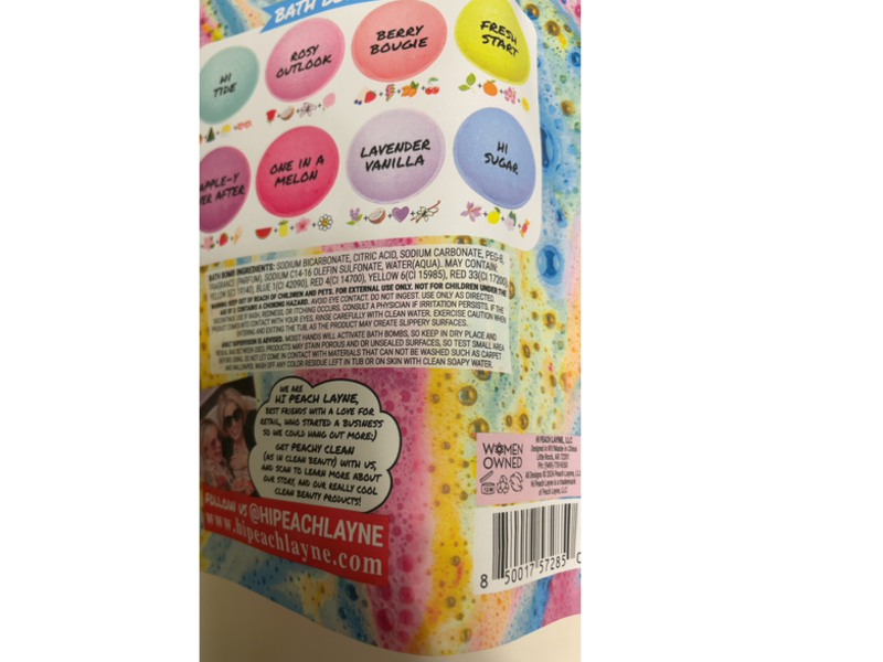 Clean Beauty Mini Bath Bombs, Unique Scent, 1.058 oz/30 g, 8 Count, Pack Of 2