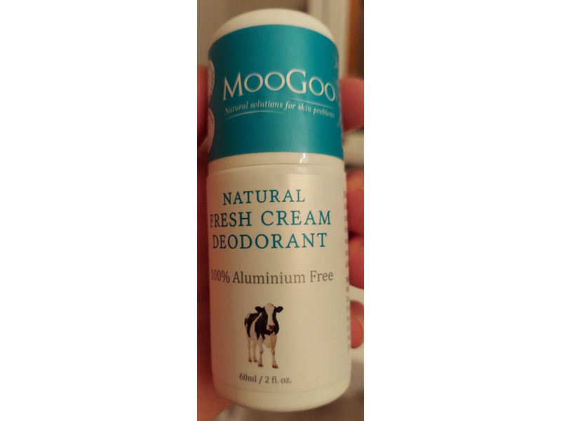 Moogoo Natural Fresh Cream Deodorant, 2 fl oz/60 mL