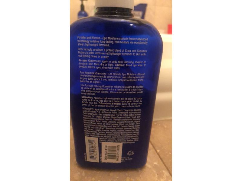 Jack Black Epic Moisture Extra Rich Body Hydrator, 16 fl oz/473 mL