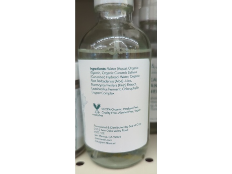 Sea-el Ocean Radiance Toner, 4 fl oz/118 mL