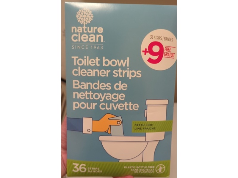 Nature Clean Toilet Bowl Cleaner Strips, Fresh Lime, 36 Count