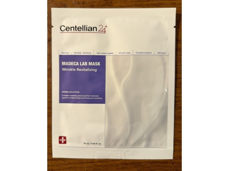 Centellian24 Madeca Lab Mask, Wrinkle Revitalizing, 0.84 fl oz/25 mL, 20 Count
