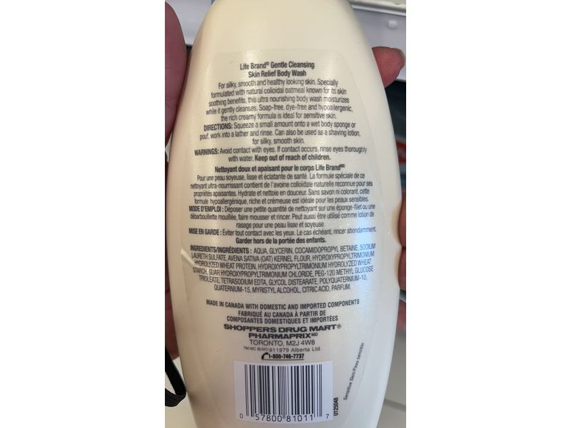 Life Brand Gentle Cleansing Skin Relief Body Wash, 354 mL