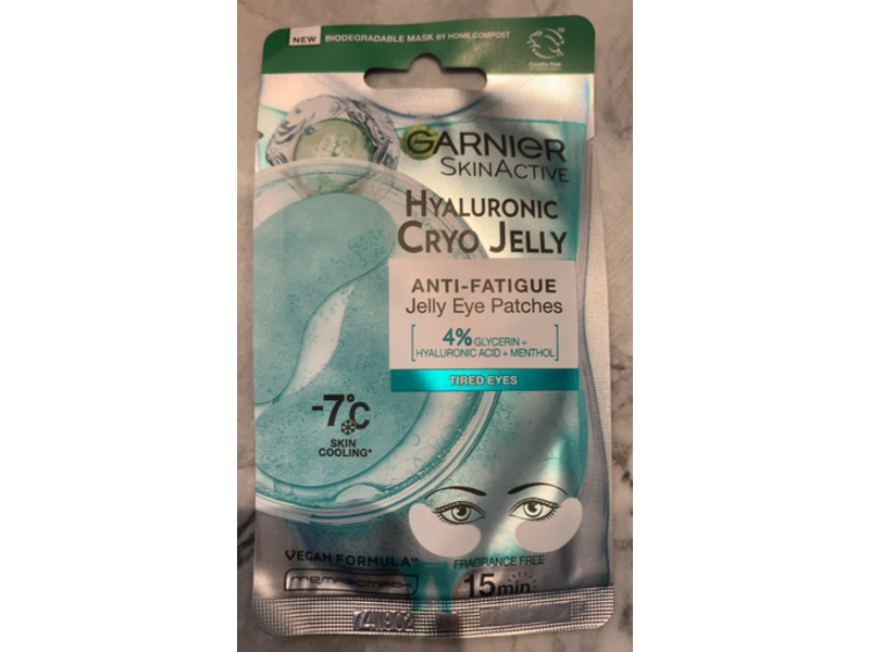 Garnier SkinActive Anti-Fatigue Hyaluronic Cryo jelly Eye Patches, 5 g