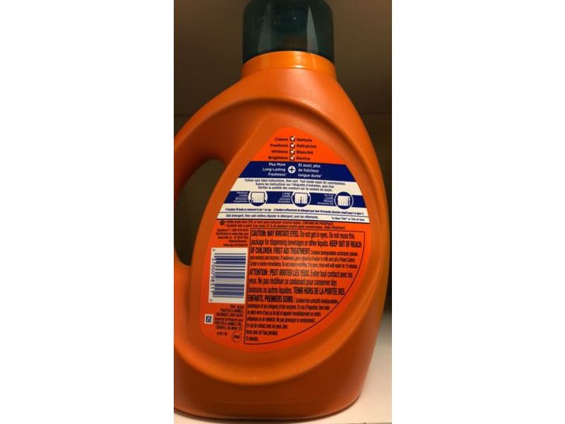 Tide Plus Febreze Freshness Detergent, Botanical Rain, 59 Loads , 92 fl oz/2.72 L