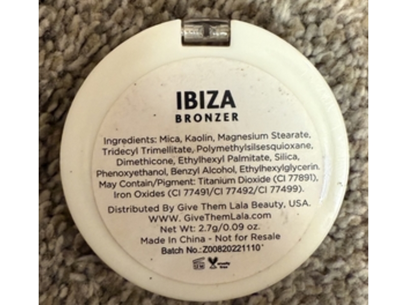 Give Them Lala Beauty Bronzer, Ibiza, 0.09 oz/2.7 g