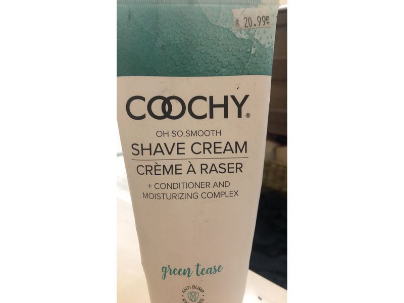 Coochy Oh So Smooth Shave Cream, Green Tease, 12.5 fl oz/370 mL