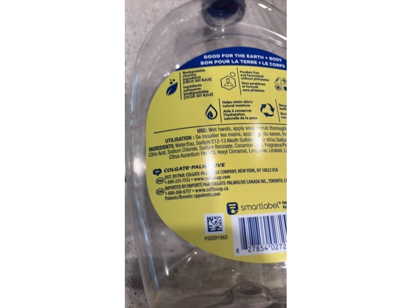 Softsoap Liquid Hand Soap, Meyer Lemon Scent, 50 fl oz/1.47 L