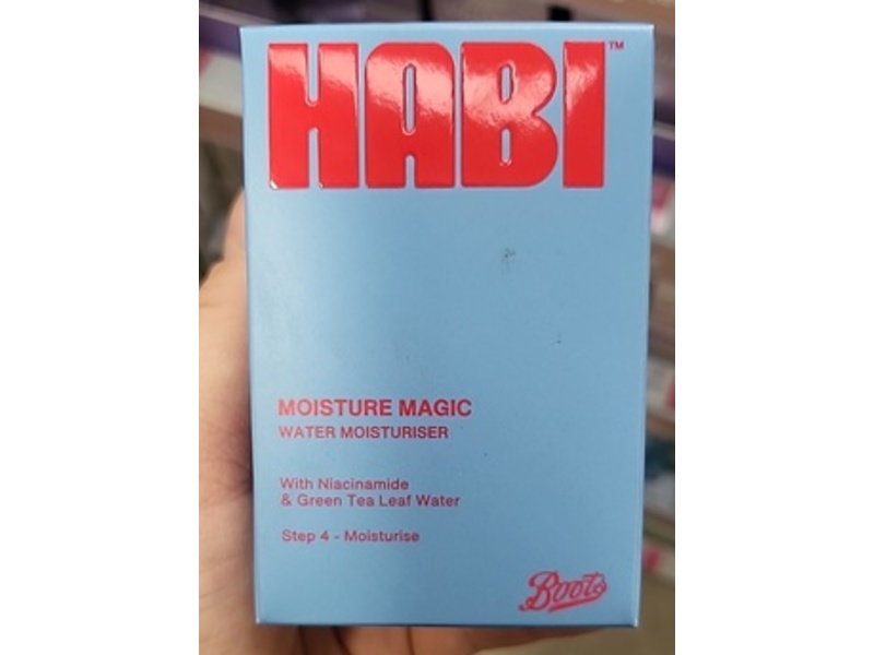 Boots Habi Moisture Magic, Niacinamide & Green Tea Leaf Water, 50 mL