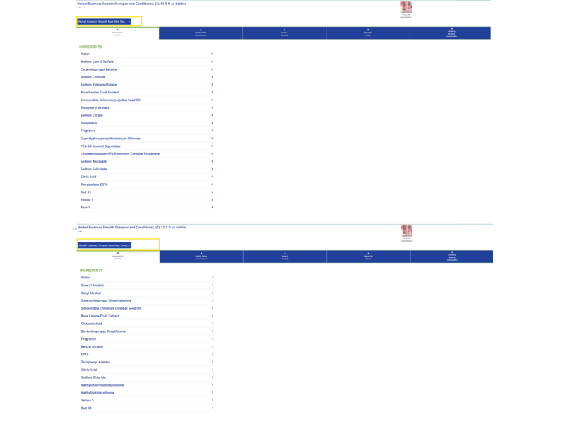 Herbal Essence Shampoo & Conditioner Set, Rose Hips, 58.4 oz total