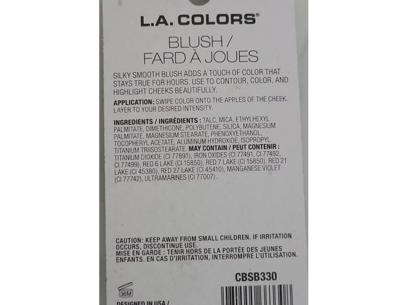 L.A Colors Professional Series Blush, Applicator, Bsb330 Toast, 0.13 oz/3.8 g