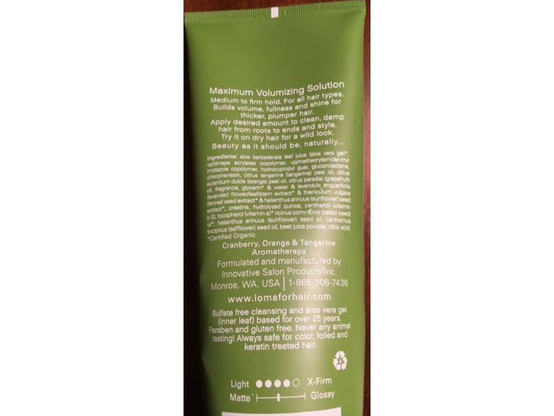 Loma Maximum Volumizing Solution, 8.45 fl oz/250 mL